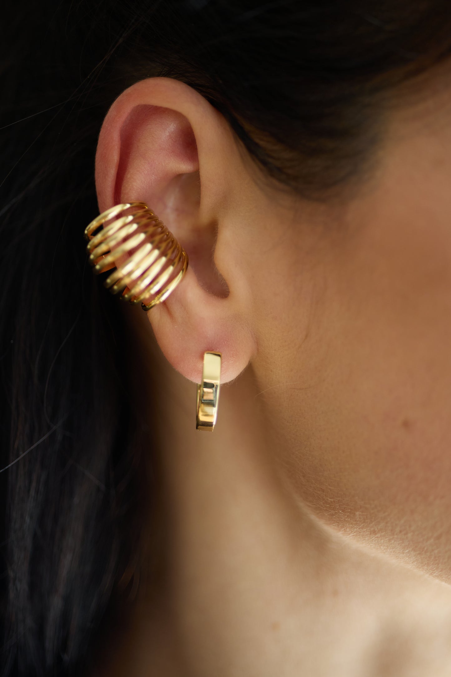SPIRAL CUFF EARRING