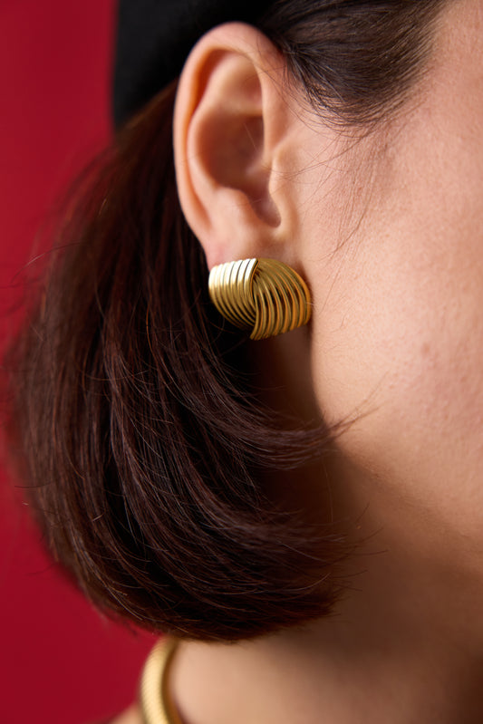 WATERPROOF RIPPLE EARRINGS