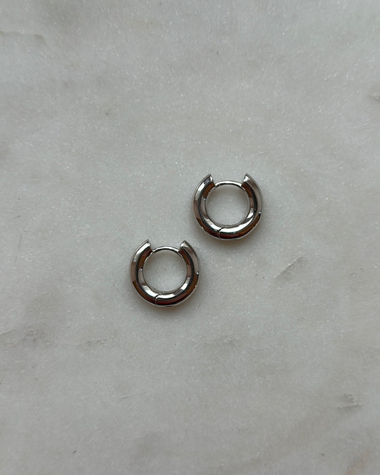 HOOP SILVER EARRINGS