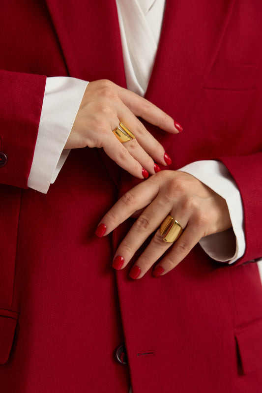 WATERPROOF BOLD CURVE RING