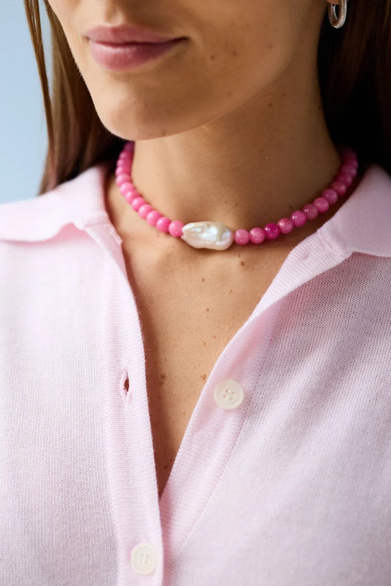 ROSE PEARL NECKLACE