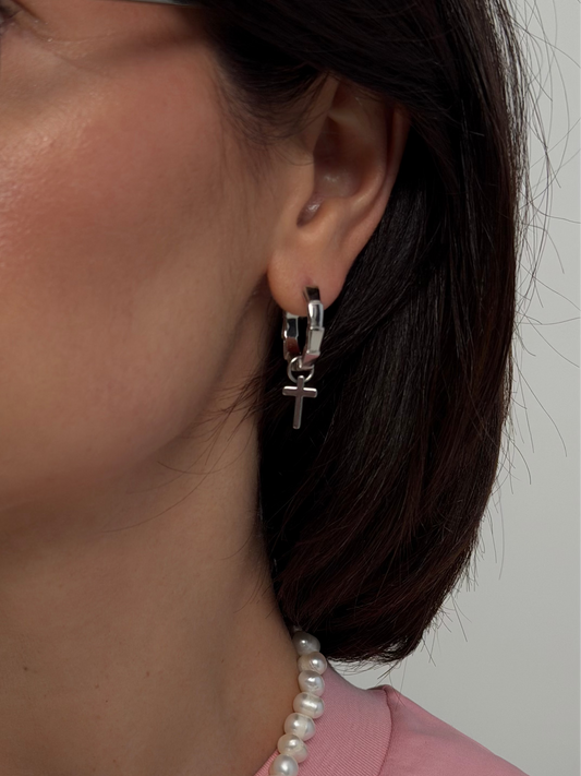 GEOMETRIC HOOP EARRINGS