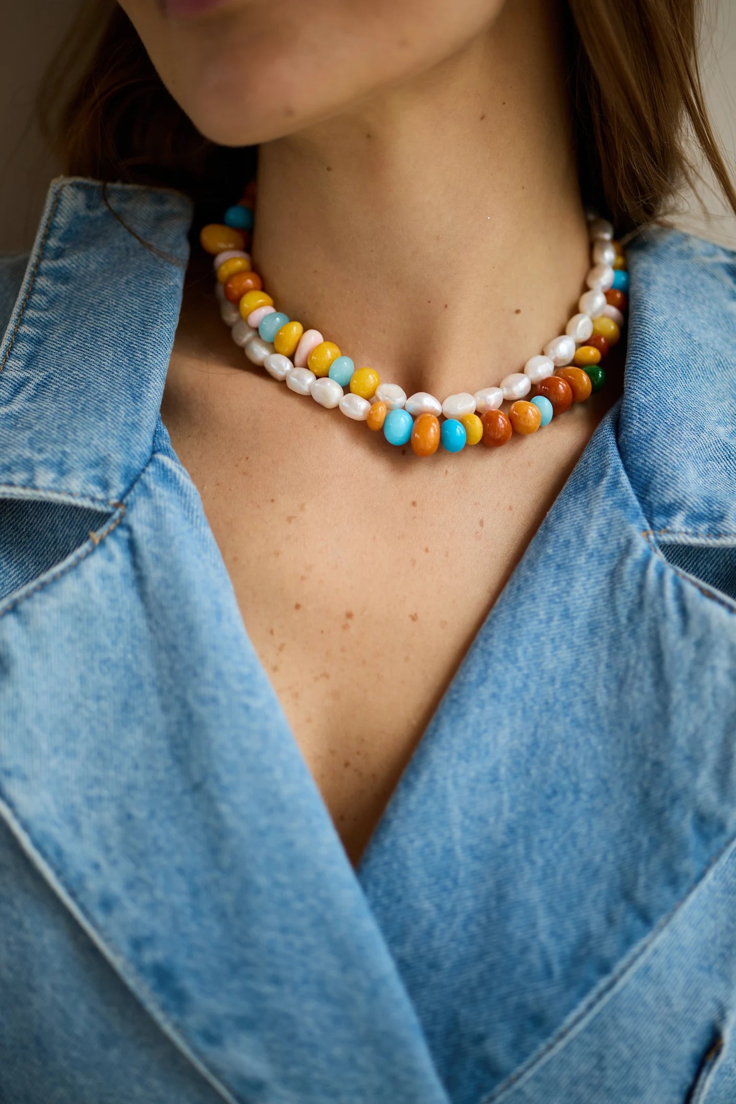 PEARL MOSAIC NECKLACE