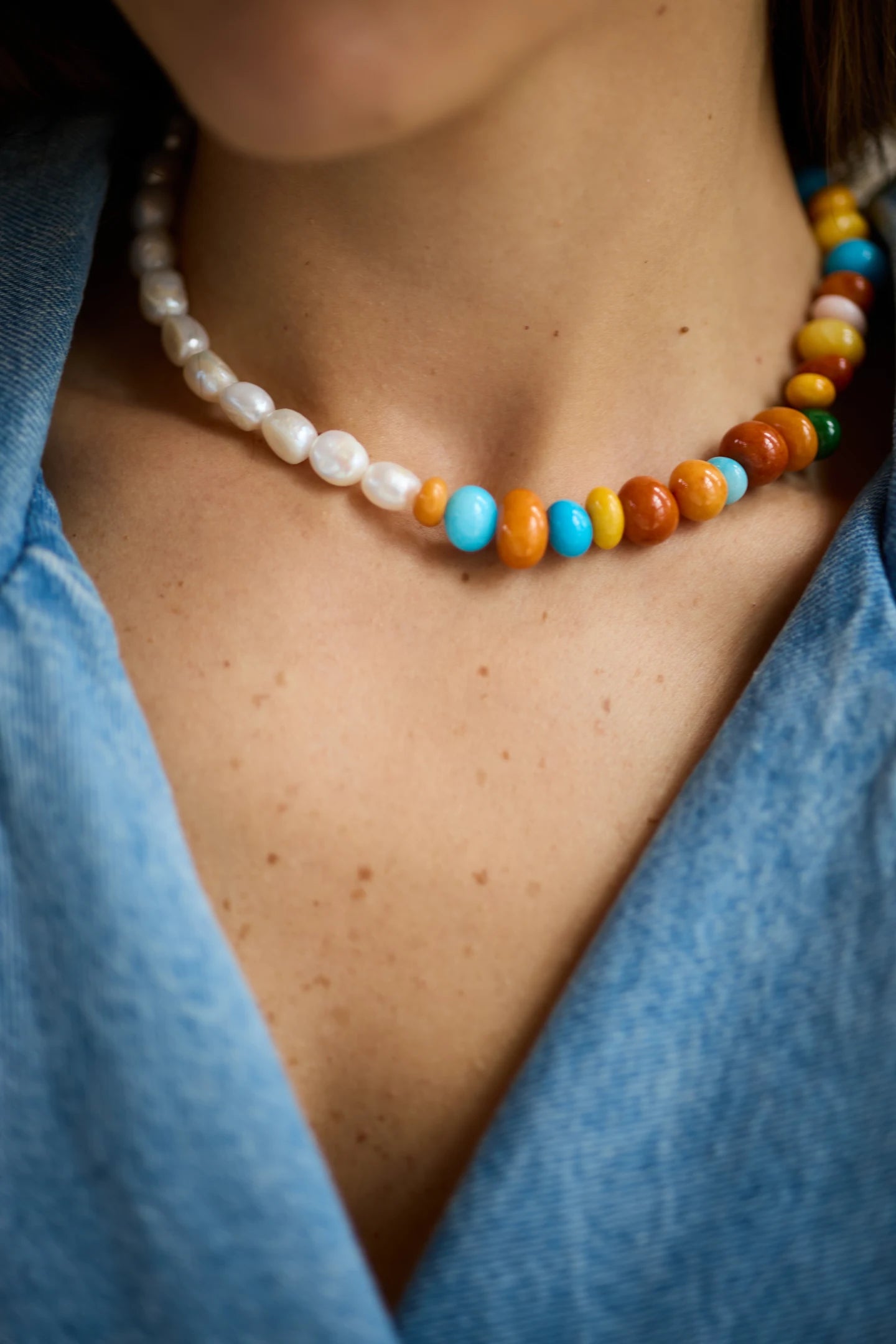 PEARL MOSAIC NECKLACE