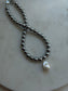 BAROQUE PEARL HEMATITE NECKLACE